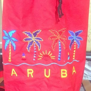 Retro Red Aruba Backpack Tote